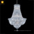 Chrome finish mini excellent crystal empire chandelier for bedroom lighting decor 17264